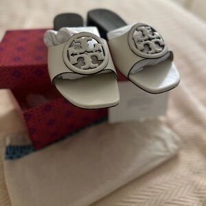 Women's White Slide Sandals